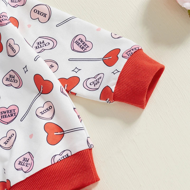 2 Piece Heart Lollipop Outfit
