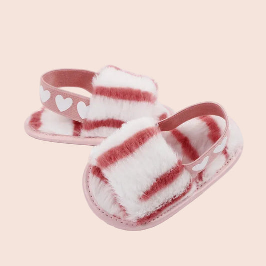 Faux Fur Newborn Shoe