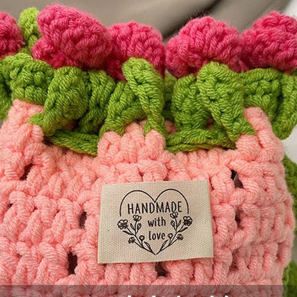 Rose Bouquet Weave Bag