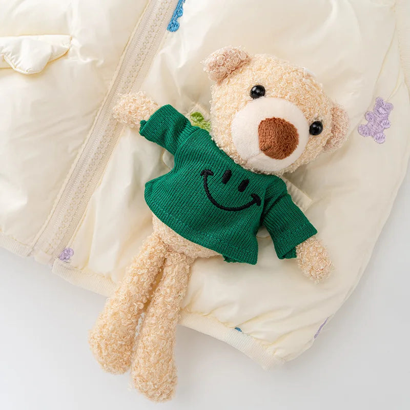 Autumn Winter Baby Cartoon Bear Vest