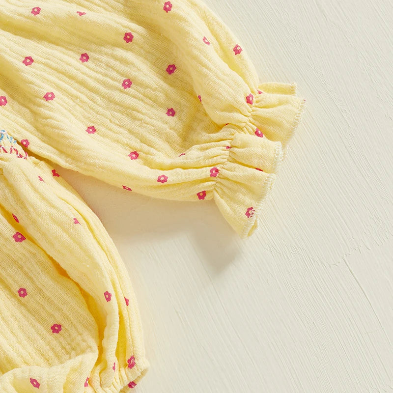 Long Puff Sleeve Floral