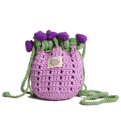 Rose Bouquet Weave Bag