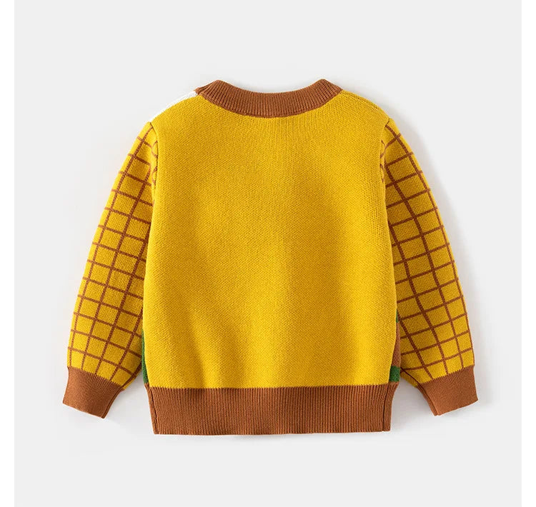 Pull à manches longues avec dessin animé sponsorisé par Workmanship™ et Well-kids™