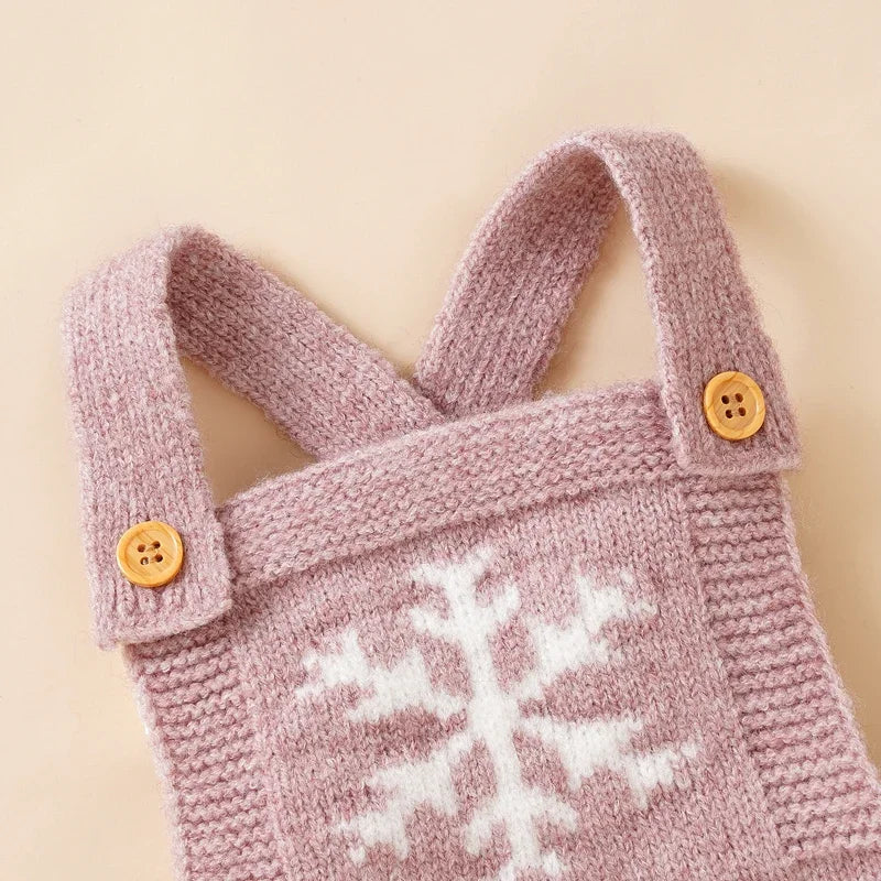 Snowflakes Overall Jumpsuit