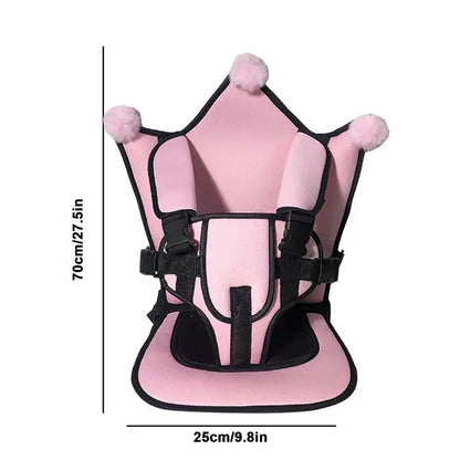 Portable Children Car Safety Seat Breathable Adjustable