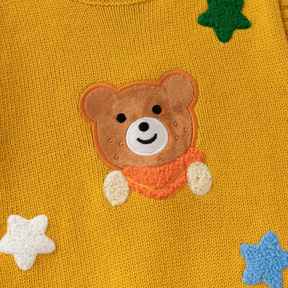 Cartoon Bear Sweater Sleeveless Vest