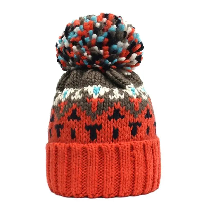 Geometric Thicken Knitted Hat