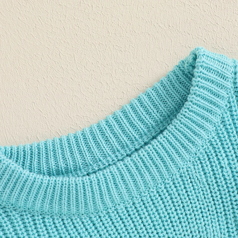 Bunny & Chick Autumn Embroidered Sweater