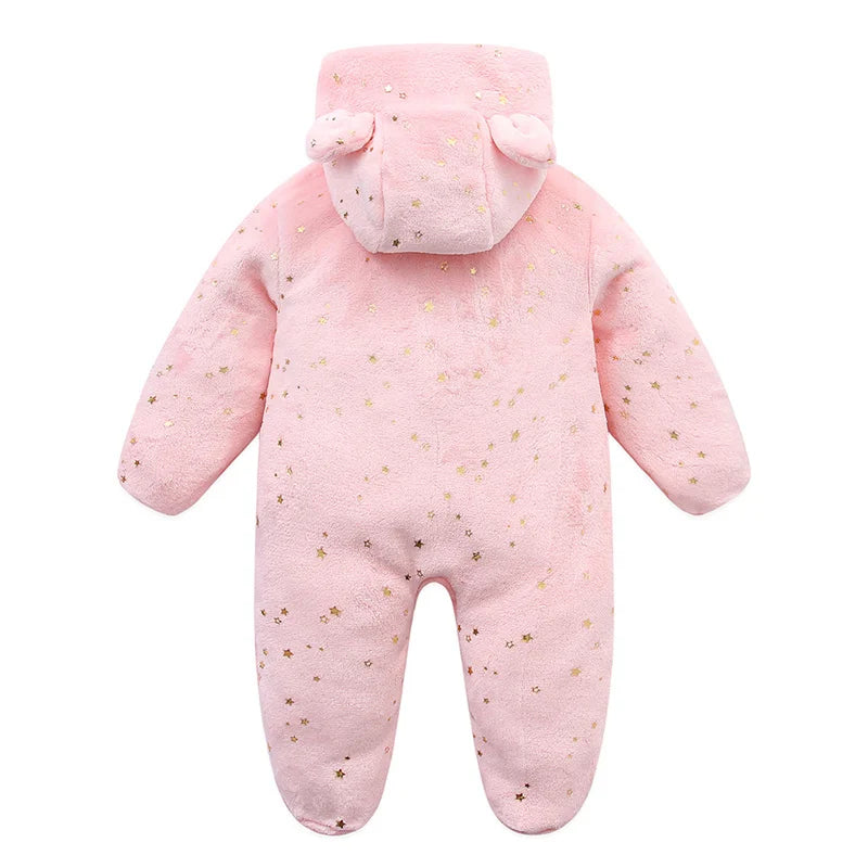 Fleece Warm Thicker Hooded Jumpsuits