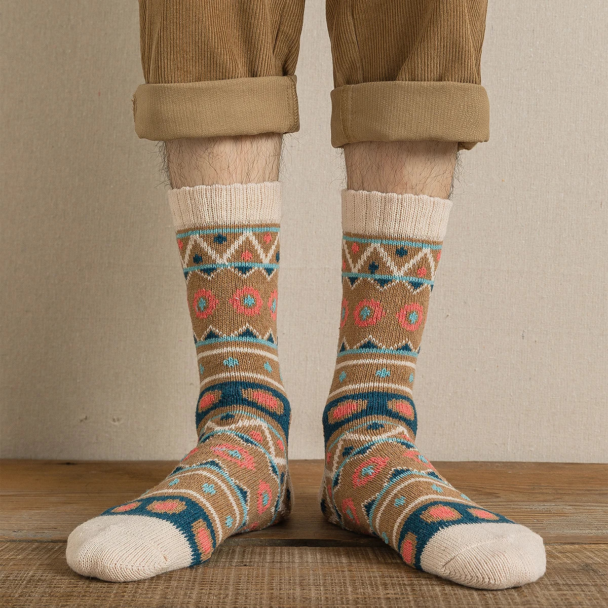 5 Pairs Unisex Thick Retro Warm Socks