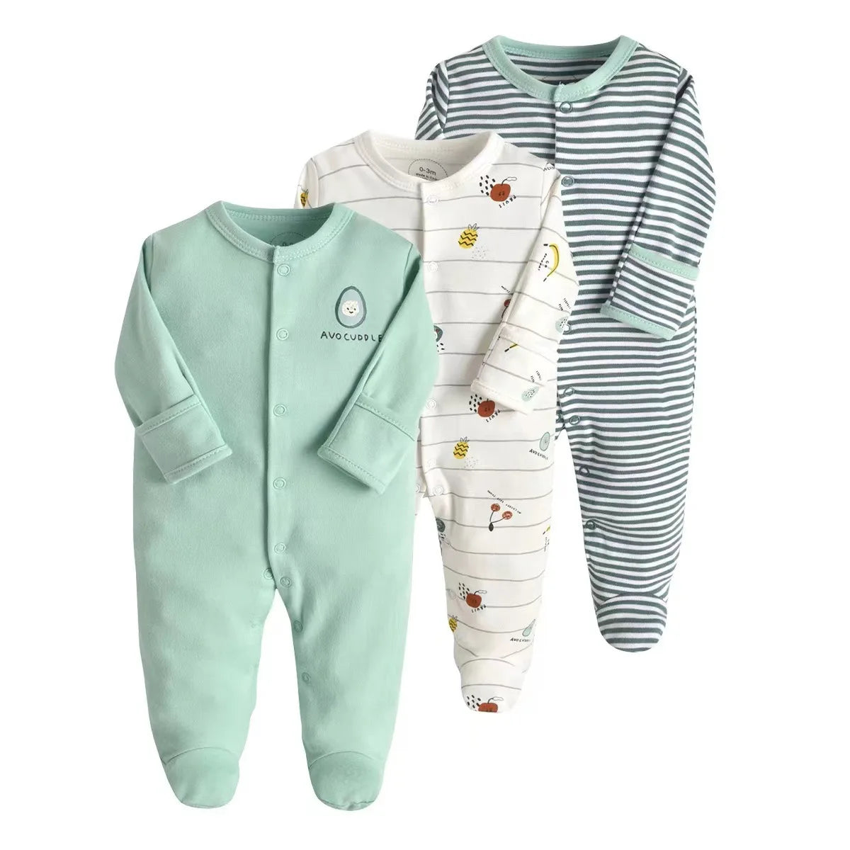 3 Pieces Essential Newborn Jumpsuit
