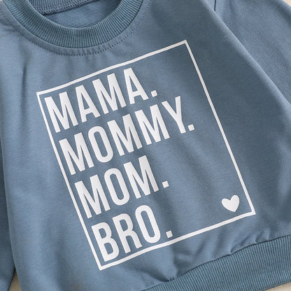 2 Piece Set Long Sleeve Sweatshirt with Long Pants