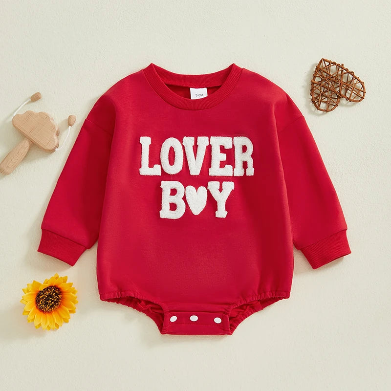 Autumn Lover Boy Embroidered Bodysuit