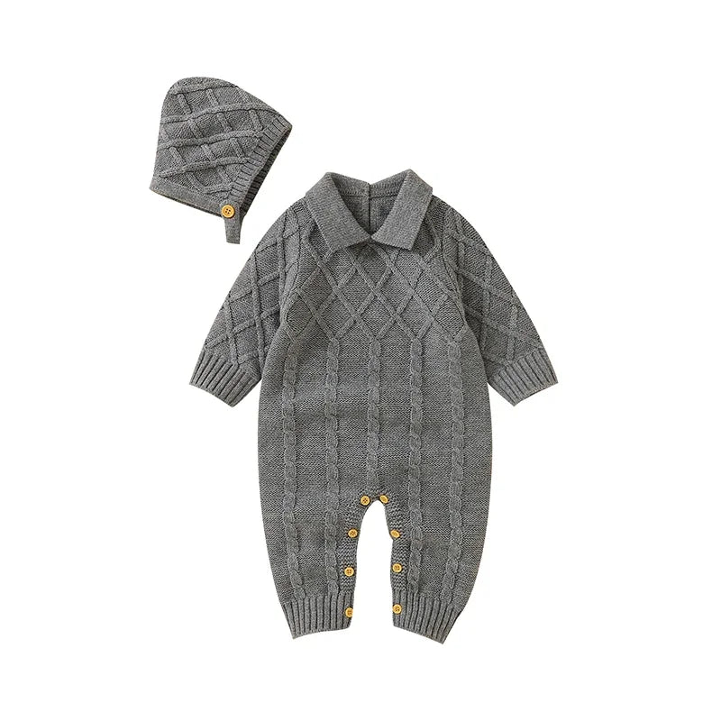 2 Piece Autumn Knitted Onesies Romper