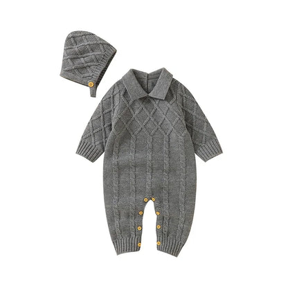 2 Piece Autumn Knitted Onesies Romper