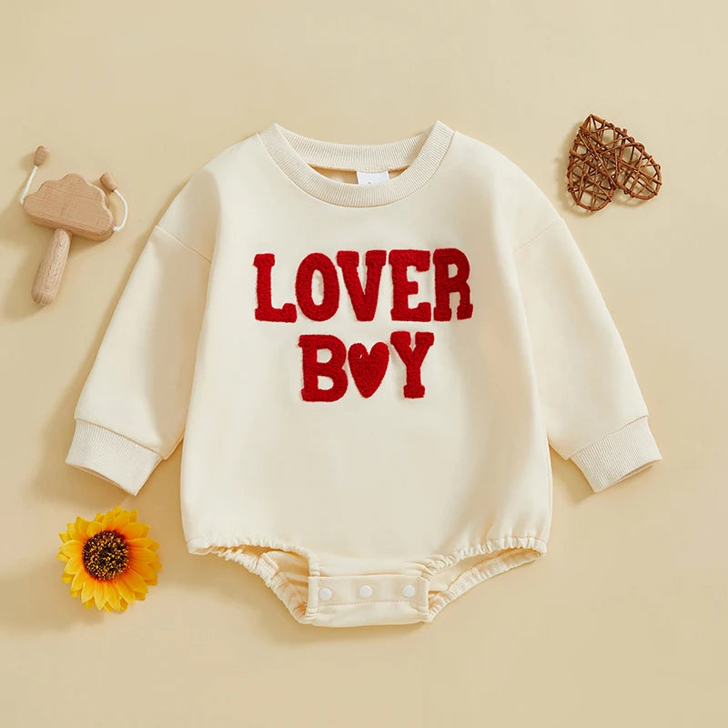 Autumn Lover Boy Embroidered Bodysuit
