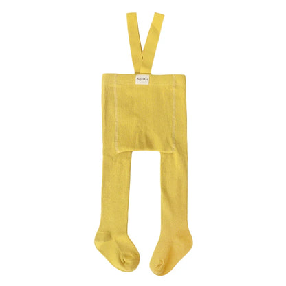 VISgogo Baby Girl Boys Tights Cute Footed Pantyhose with Suspenders Stretch Overalls Stockings Infant Leggings