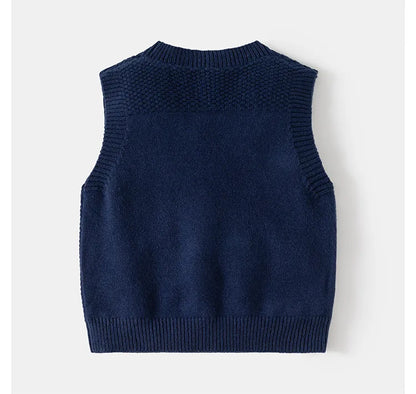 Slim V-Neck Knitted Vest Knitwear