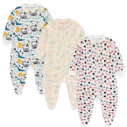 3 Pack kiddiezoom™ Long Sleeve Jumpsuits