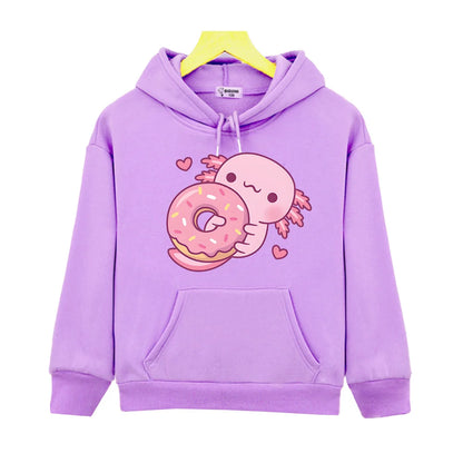 Sweats à capuche Axolotl Hugging Donut™
