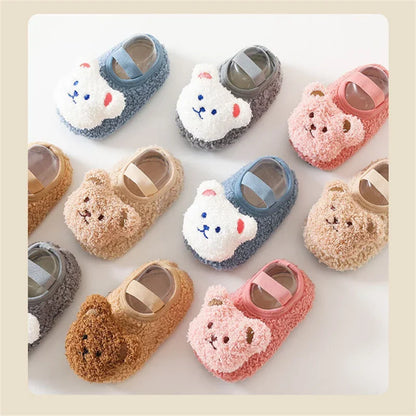 Cartoon Bear Winter Thick Warm Shoe