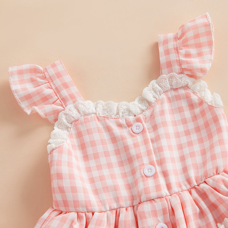 Ruffle Dress with Bow Headband