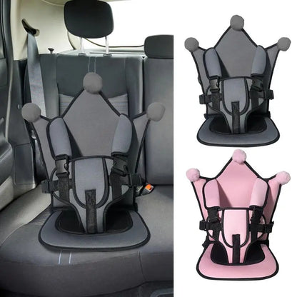 Portable Children Car Safety Seat Breathable Adjustable