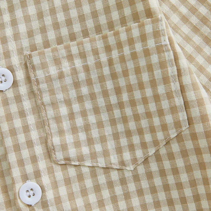 Plaid Collar Bodysuit