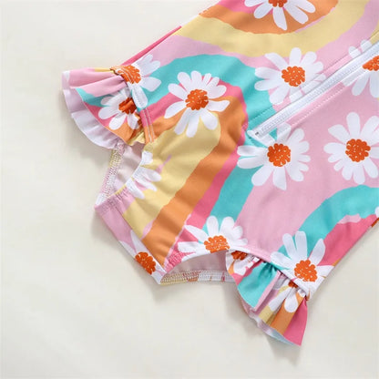 Zipper Swimwear Bodysuit