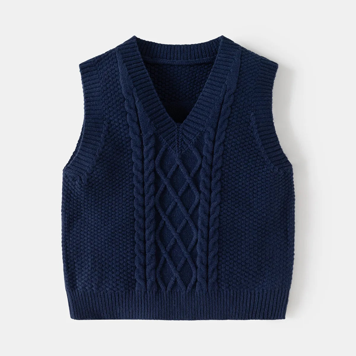 Slim V-Neck Knitted Vest Knitwear