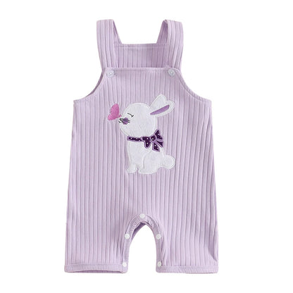 Easter Bunny Embroidered Romper