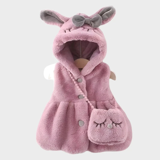 Rabbit With Ears Plush Vest