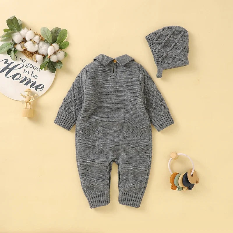 2 Piece Autumn Knitted Onesies Romper