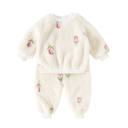 2 Piece Fluffy Winter Fleece Set