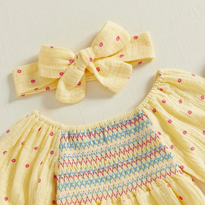 Long Puff Sleeve Floral