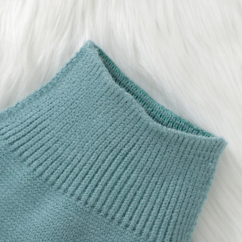 Costume rayé tricoté 2 pièces