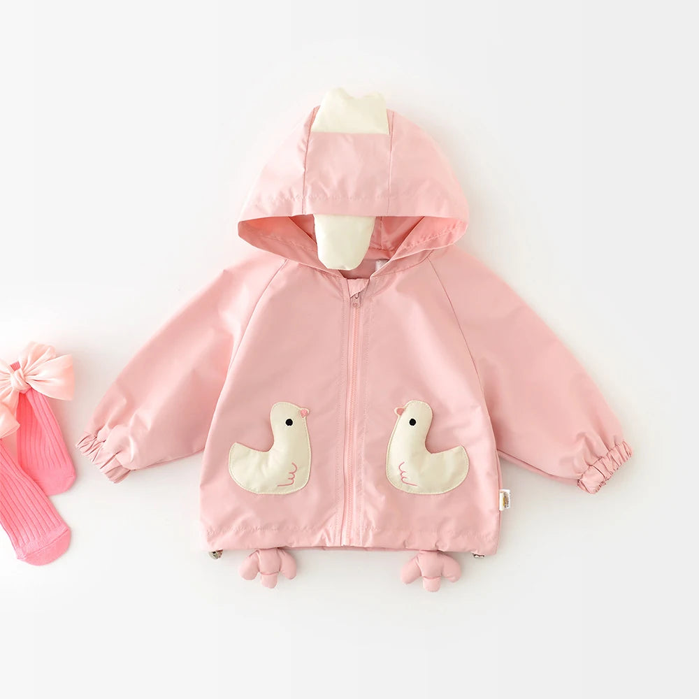 Bird Hooded Jacket Outwear Jacket