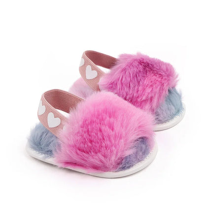 Faux Fur Newborn Shoe