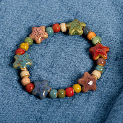 Star Ceramic Beaded Bracelet