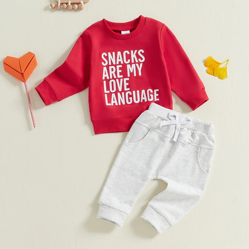 2 Piece Love Snacks Outfit