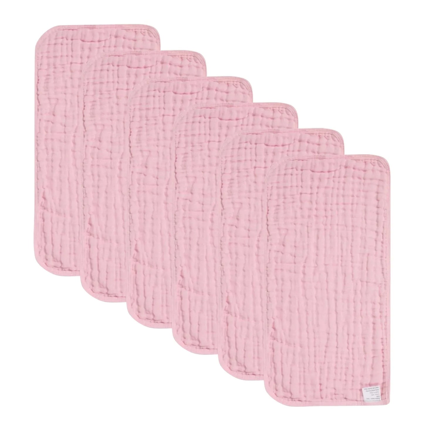6 Piece Muslin Burp