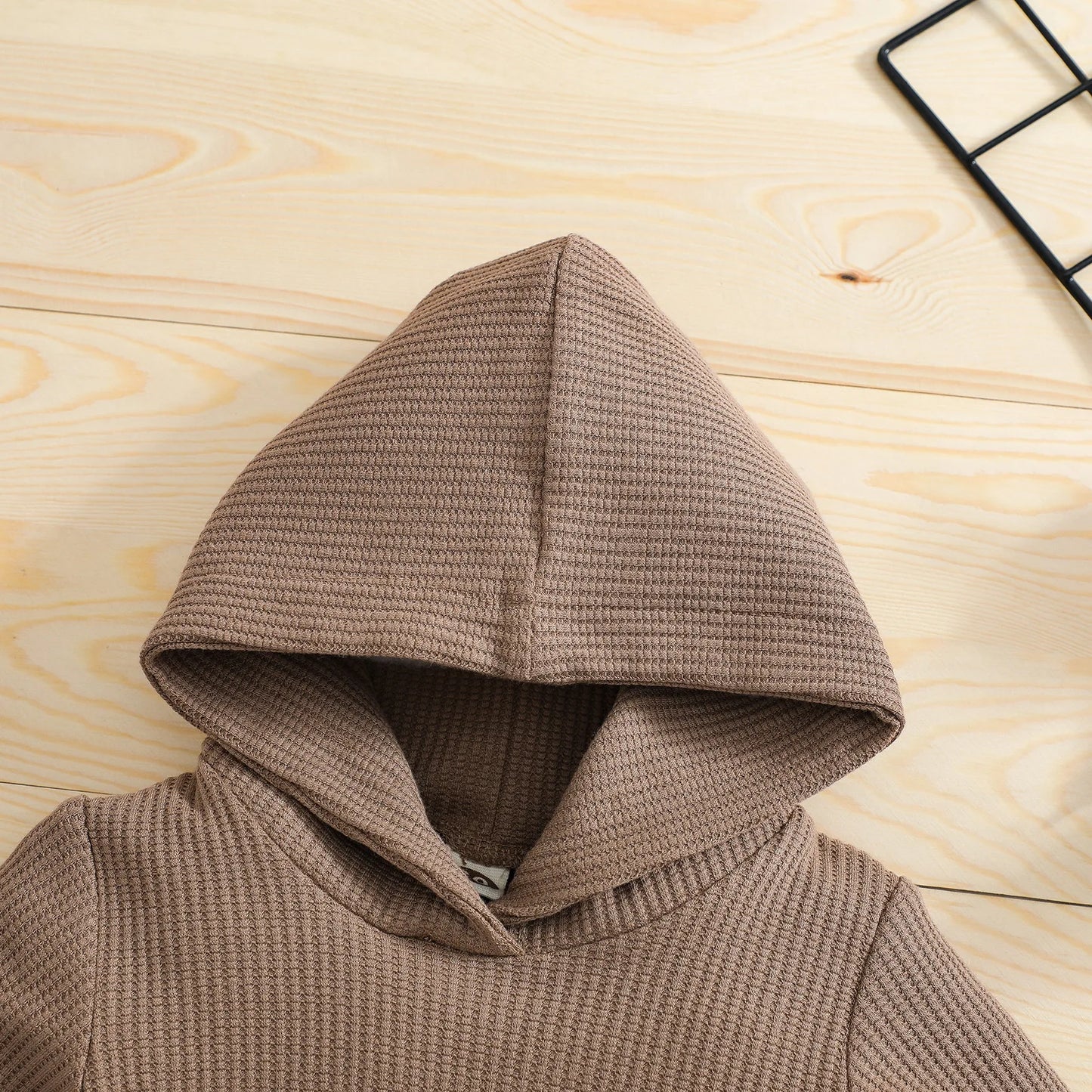 Body décontracté à capuche et manches longues 2 pièces