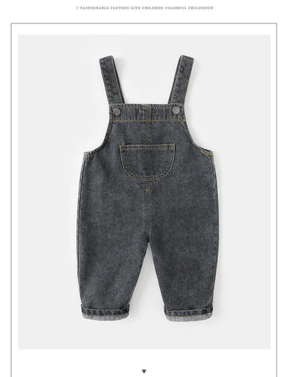 Denim Overall Romper