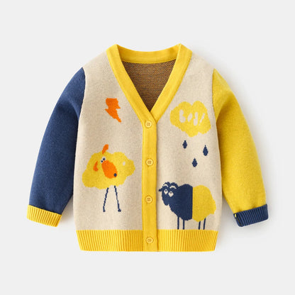 Farm Fauna Cartoon  V-Neck