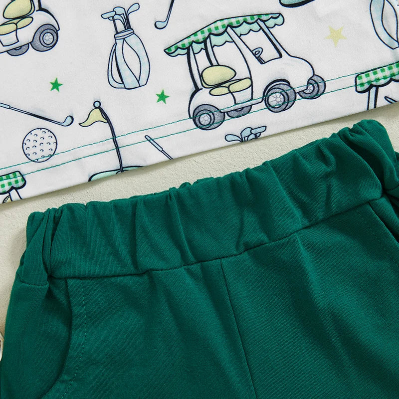 2 Piece Golf Set Summer Outfits Suit