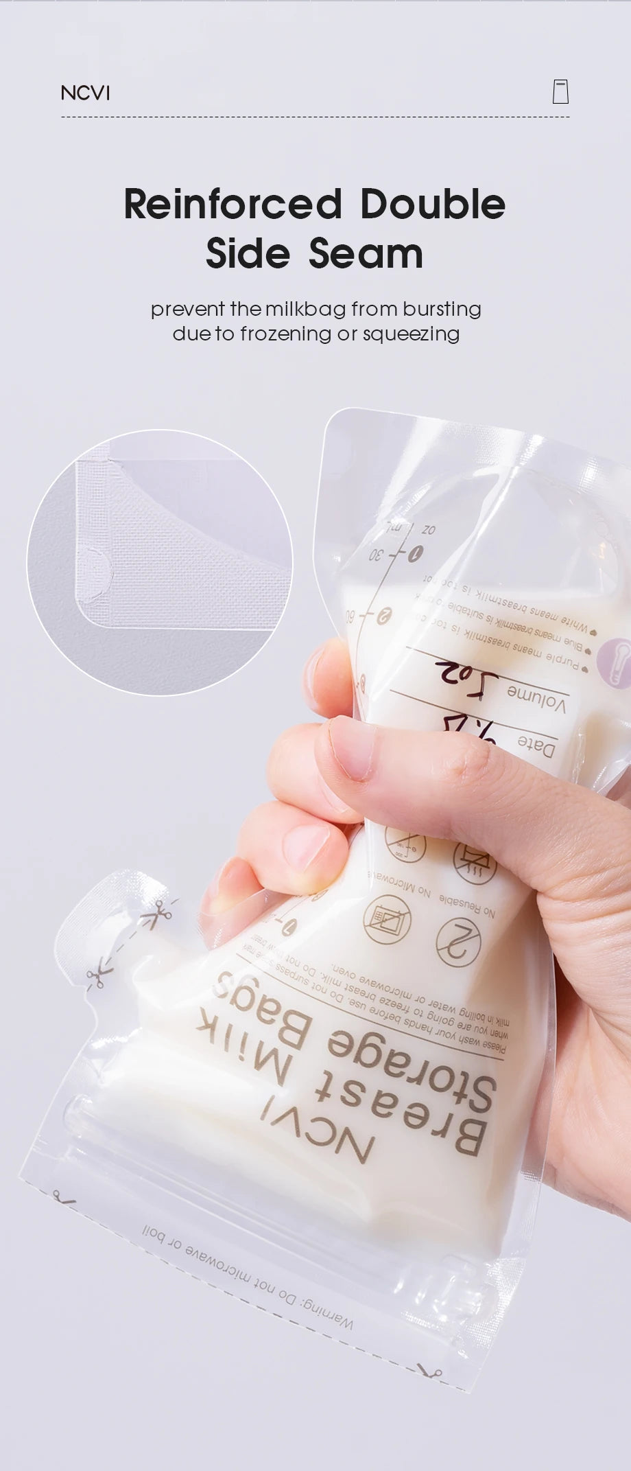 NCVI™ Breastmilk Storage Bags