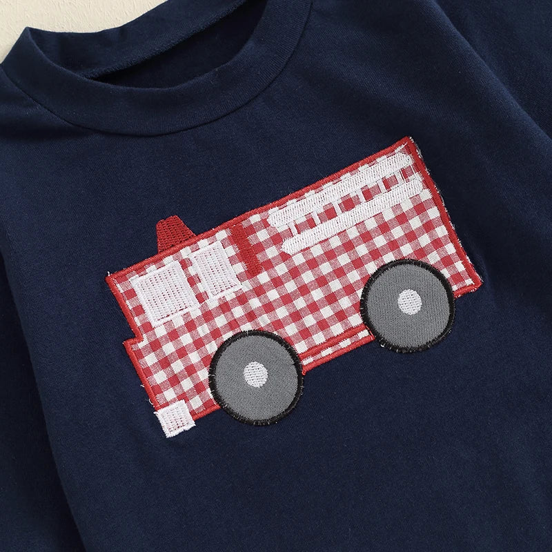 2 Piece Fire Truck Outfit