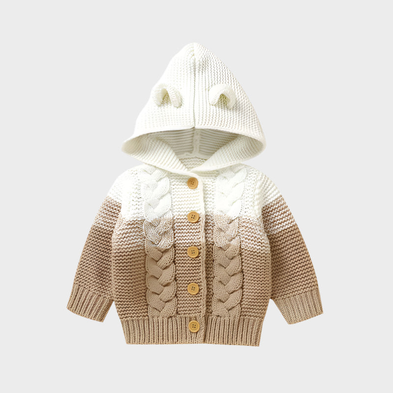 Hooded Knitted Autumn Sweater