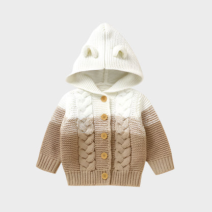 Hooded Knitted Autumn Sweater