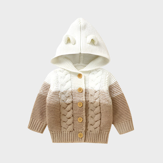 Hooded Knitted Autumn Sweater